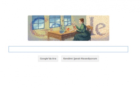 Googledan Marie Curie logosu