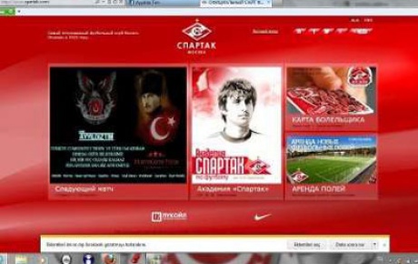 Spartak Moskovanın sitesi hacklendi