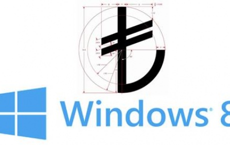 Windowstan TL simgesi güncellemesi
