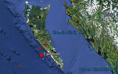 7,7lik deprem Kanadayı, tsunami Hawaiiyi vurdu