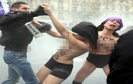 FEMEN kızları dayak yedi
