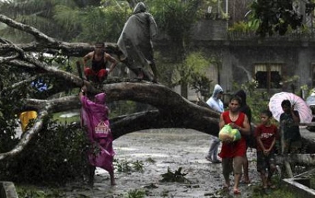 Filipinleri Bopha tayfunu vurdu