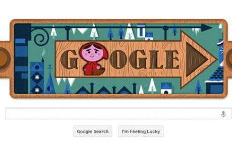Googledan Kırmızı Başlıklı Kız doodleı