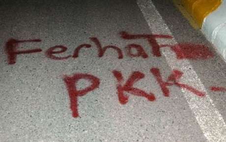 PKK yazısı polisi alarma geçirdi