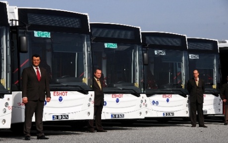İzmirin toplu ulaşım filosuna 45 yeni otobüs