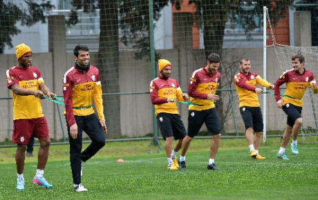 Galatasaray maç hazırlıklarına devam etti