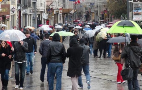 İstanbulda yağmur etkili oldu