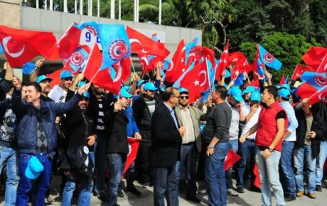 BMC işçilerinden protesto mitingi