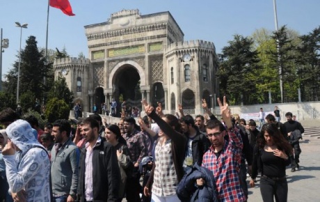 İstanbul Üniversitesinde eylem