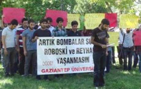 Gaziantep Üniversitesinde Reyhanlı protestosu