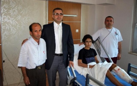 Suriyeli hastaya doku nakli yapıldı